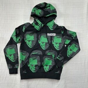 Universal Studios UNI VRS Frankenstein All Over Print Hoodie Green Black S